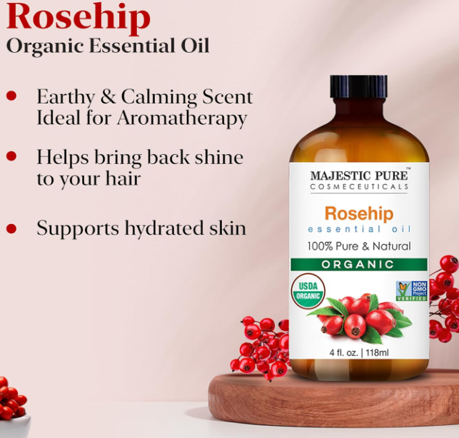 MAJESTIC PURE Organic Rosehip Oil